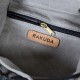 Rakuda Cargo Vintage Canvas Travel Backpack Washed Leather Gray