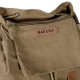 Rakuda Cargo Vintage Canvas Travel Backpack Washed Leather Khaki