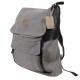Rakuda Companion Canvas Travel Backpack Non-Washed Leather Gray