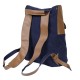 Rakuda Companion Canvas Travel Backpack Non-Washed Leather Navy